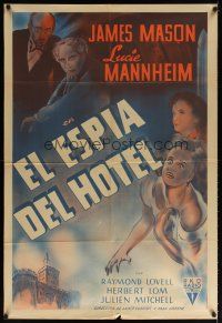 6h189 HOTEL RESERVE Argentinean '44 James Mason, Lucie Mannheim, from the novel by Eric Ambler!