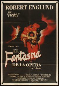 6h227 PHANTOM OF THE OPERA Argentinean '89 Robert Englund was Freddy and now he's the phantom!