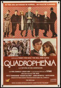 6h233 QUADROPHENIA Argentinean '79 great image of The Who & Sting, English rock & roll!