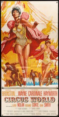 6h003 CIRCUS WORLD English 3sh '65 completely different full-length art of sexy Claudia Cardinale!