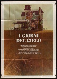 6h327 DAYS OF HEAVEN Italian 1p '79 Richard Gere, Brooke Adams, directed by Terrence Malick!