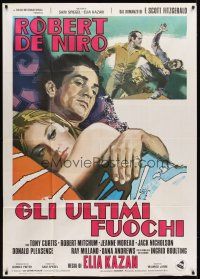 6h386 LAST TYCOON Italian 1p '76 Robert De Niro, Jeanne Moreau, Elia Kazan, cool different art!