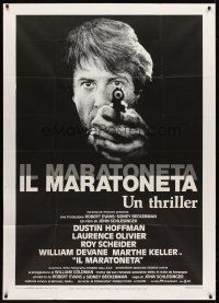 6h396 MARATHON MAN Italian 1p '76 cool image of Dustin Hoffman, John Schlesinger classic thriller!