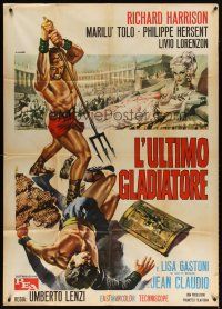 6h398 MESSALINA VS. THE SON OF HERCULES Italian 1p '64 Lenzi's L'ultimo gladiatore, Casaro art!