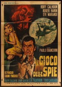 6h411 OUR MEN IN BAGHDAD Italian 1p '66 Paolo Bianchini's Il gioco delle spie, spy Rory Calhoun!
