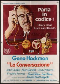 6h050 CONVERSATION Italian 2p '74 Gene Hackman is an invader of privacy, Francis Ford Coppola