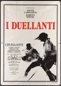 6h056 DUELLISTS Italian 2p '77 Ridley Scott, Keith Carradine, Harvey Keitel, cool fencing image!