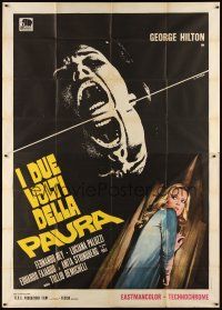 6h110 TWO FACES OF TERROR Italian 2p '72 Tulio Demicheli's Coartada en disco rojo, Casaro art!