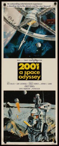 6j692 2001: A SPACE ODYSSEY commercial poster '95 Stanley Kubrick, art of ship interior by McCall!