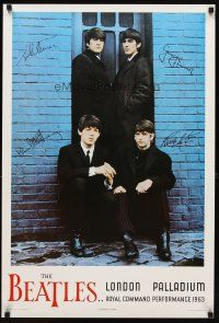 6j398 BEATLES: LONDON PALLADIUM Canadian commercial poster '80s John, Paul, George & Ringo!