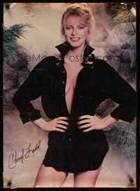 6j407 CHERYL LADD commercial poster '79 classic sexy image of Ladd with barely buttoned blouse!