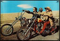 6j720 EASY RIDER color style New Zealand commercial poster '69 bikers Dennis Hopper & Peter Fonda!