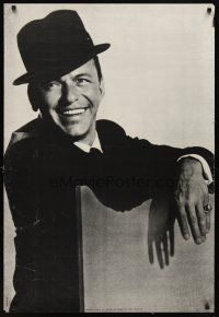 6j417 FRANK SINATRA commercial poster '70s cool smiling image of Frank in hat!