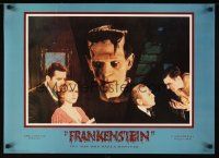 6j732 FRANKENSTEIN commercial poster '70s great close up of Boris Karloff as the monster!