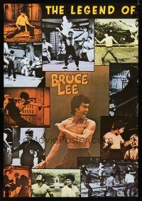 6j748 BRUCE LEE Dutch commercial poster '80s great images of Bruce Lee in action!