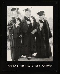 6j464 THREE STOOGES commercial poster '91 wacky image, what do we do now?