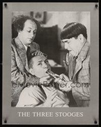 6j463 THREE STOOGES commercial poster '88 great wacky tooth pulling image!