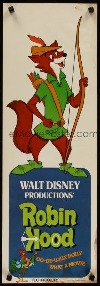 6j482 ROBIN HOOD set of 4 door panels '73 Walt Disney's cartoon version, cool art of cast!
