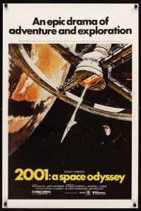 6j502 2001: A SPACE ODYSSEY commercial/video poster R80s Stanley Kubrick, art by Bob McCall!