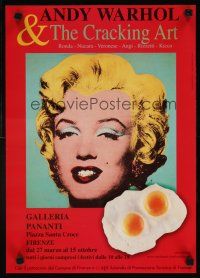 6j021 ANDY WARHOL & THE CRACKING ART 14x19 Italian art exhibition '00s art Marilyn Monroe & eggs!