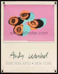 6j015 ANDY WARHOL HMK FINE ARTS 22x28 art exhibition '80s Warhol's Cantaloupes II!