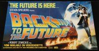 6j506 BACK TO THE FUTURE video poster R86 art of Michael J. Fox & Delorean by Drew Struzan!