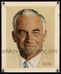 6j367 BARRY GOLDWATER special 13x15 '64 Norman Rockwell artwork of Republican politician!