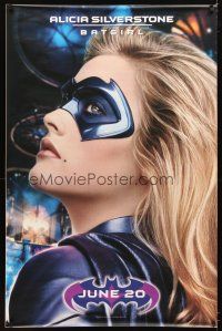 6j562 BATMAN & ROBIN special 30x46 '97 huge image of sexy Alicia Silverstone as Batgirl!