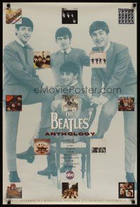 6j492 BEATLES ANTHOLOGY tv poster '95 cool image of McCartney, Harrison, Ringo & Lennon!