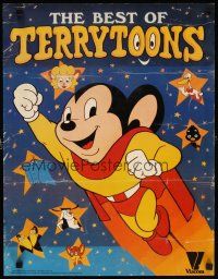 6j599 BEST OF TERRYTOONS special 17x22 '80 wonderful art of Mighty Mouse!