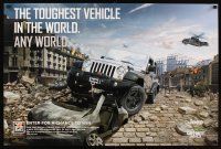 6j319 CALL OF DUTY: MODERN WARFARE 3 24x36 advertising poster '11 cool image of battlefield, Jeep!