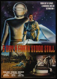 6j710 DAY THE EARTH STOOD STILL English commercial poster '99 art of Gort, Patricia Neal!