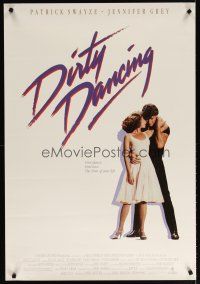 6j712 DIRTY DANCING 26x38 commercial poster '87 image of Patrick Swayze & Jennifer Grey dancing!