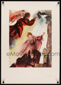 6j350 DIVINE COMEDY 20x28 Italian art print '86 Salvador Dali's L'Annunciazione!