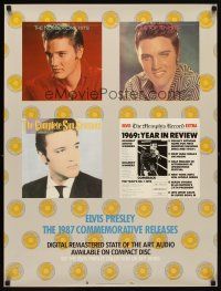 6j247 ELVIS PRESLEY 24x32 music poster '87 commemorative releases, images of The King!