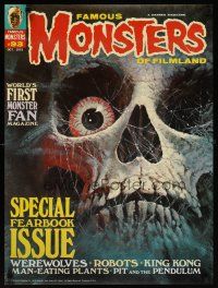 6j372 FAMOUS MONSTERS OF FILMLAND #93 special 20x28 '72 special Fearbook issue, creepy art!