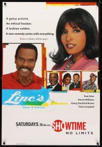 6j495 LINC'S tv poster '98 Steven Williams, Georg Stanford Brown, pretty Pam Grier!