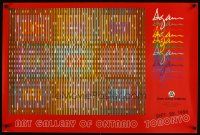 6j282 ART GALLERY OF ONTARIO TORONTO 24x36 art exhibition '86 cool abstract artwork by Yacov Agam!