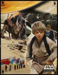 6j755 PHANTOM MENACE commercial poster '99 George Lucas, Star Wars Episode I, Anakin!