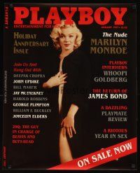 6j328 PLAYBOY 24x30 advertising poster '97 great image of super-sexy Marilyn Monroe!