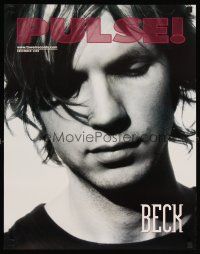 6j279 PULSE 18x23 music poster '99 cool portrait image of Beck!