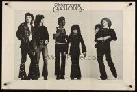 6j256 SANTANA 22x33 music poster '70s cool image of Carlos Santana & band members!