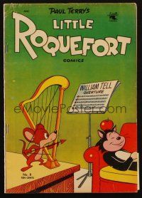 6p036 LITTLE ROQUEFORT vol 1 no 8 comic book '53 Paul Terry's wacky cat & mouse cartoon!