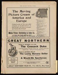 6p019 MOVING PICTURE WORLD exhibitor magazine May 6, 1911 cool ads from 100 year old studios!