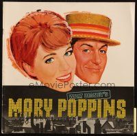 6p061 MARY POPPINS souvenir program book '64 Julie Andrews & Dick Van Dyke in Disney's musical!