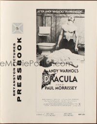 6p612 ANDY WARHOL'S DRACULA pressbook '74 Paul Morrissey, wild images of vampire Udo Kier!