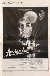 6p616 APOCALYPSE NOW pressbook '79 Francis Ford Coppola, Marlon Brando, classic Bob Peak art!