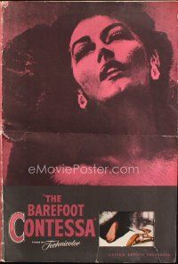 6p625 BAREFOOT CONTESSA pressbook '54 Humphrey Bogart & artwork of sexy full-length Ava Gardner!