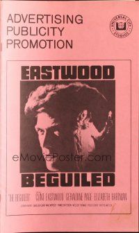 6p634 BEGUILED pressbook '71 Clint Eastwood & Geraldine Page, directed by Don Siegel!