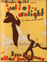 6p058 IDIOT'S DELIGHT stage play souvenir program book '36 art of Alfred Lunt & Lynn Fontanne!